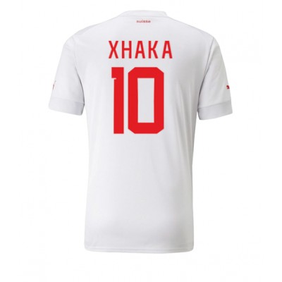 Schweiz Granit Xhaka #10 Auswärtstrikot WM 2022 Kurzarm